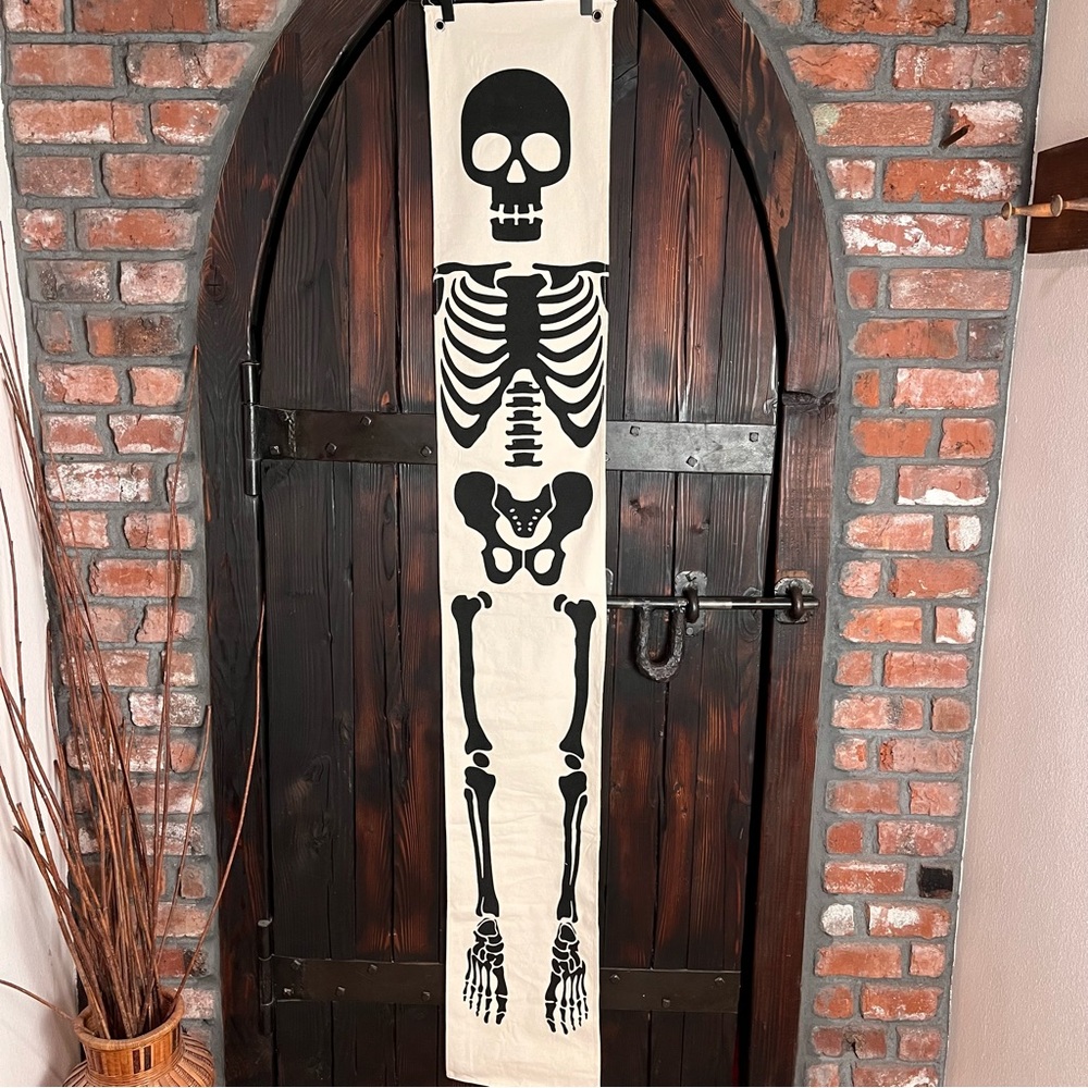 Canvas skeleton wall art print